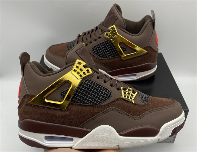 Women's Brown Running weapon Jordan 4 Shoes 067